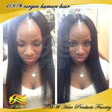 Qingdao TBW Usine Meilleure Vente Soyeux Droite Peruvian Cheveux Lace Wig